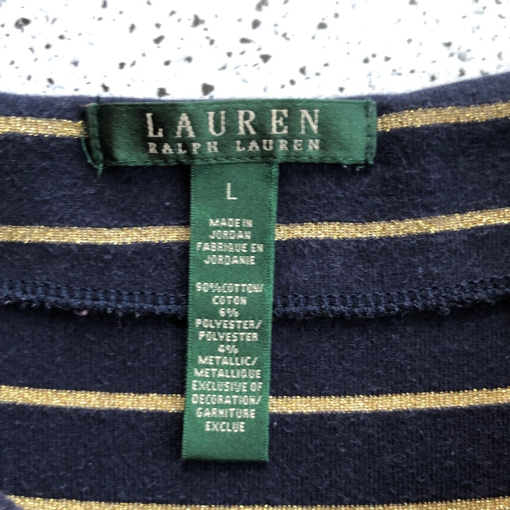 Lot of 3 Ralph Lauren shirts size large in used condition cotton blend - Picture 10 of 11